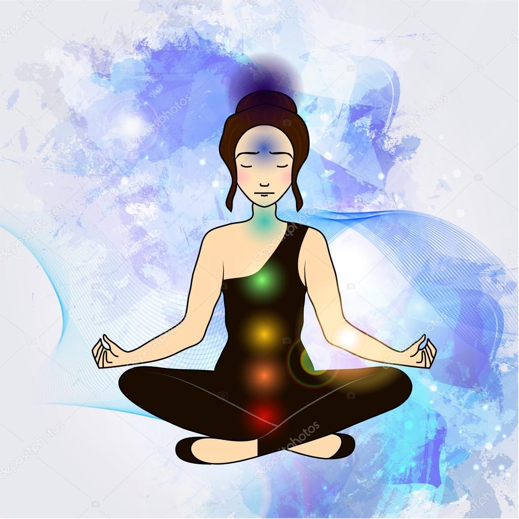 Aura and chakra, meditation.