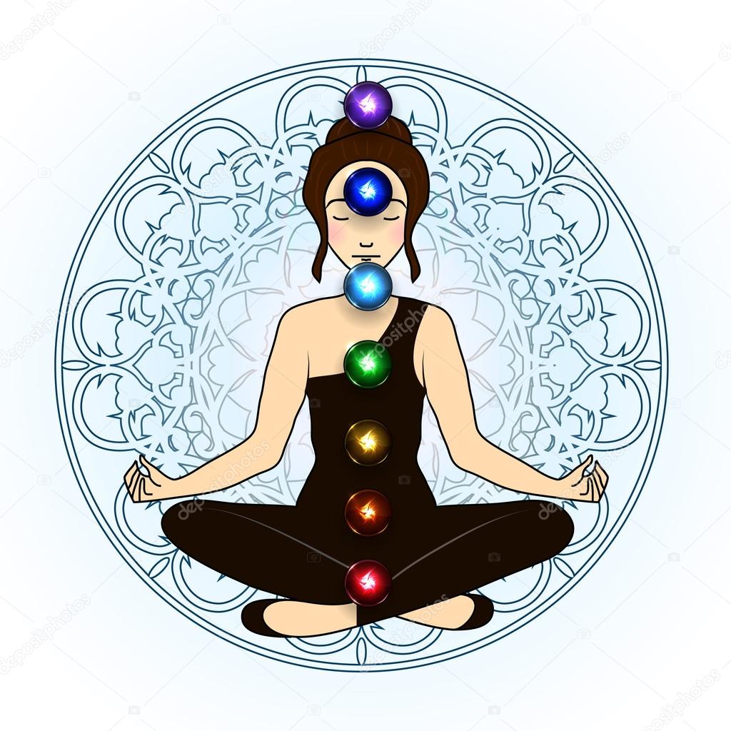 Aura and chakra, meditation.