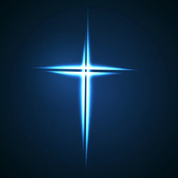 Señal de cruz cristiana — Vector de stock