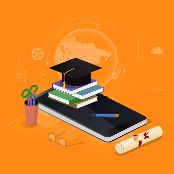 Conceptos de diseño de la educación — Vector de stock