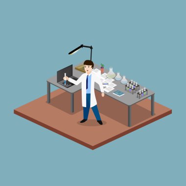 Bilim laboratuarında araştırma yapma ile