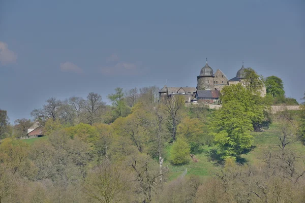 Sababurgský hrad v lepidle — Stock fotografie