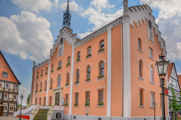 Das Rathaus von Hofgeismar, Nordhessen 'de — Stok fotoğraf