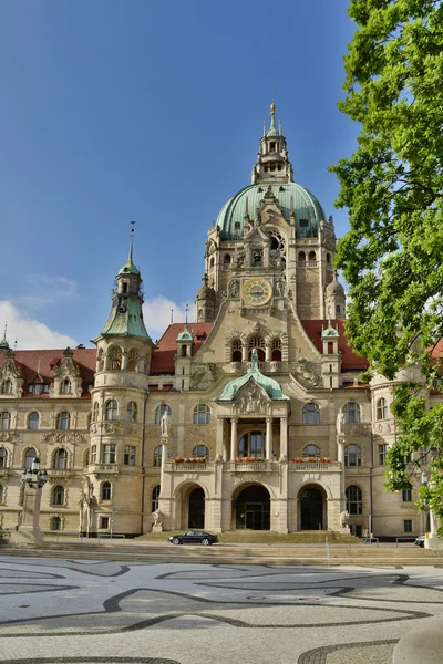 Das Rathaus von Hannover in Niedersachsen — Stock Photo, Image