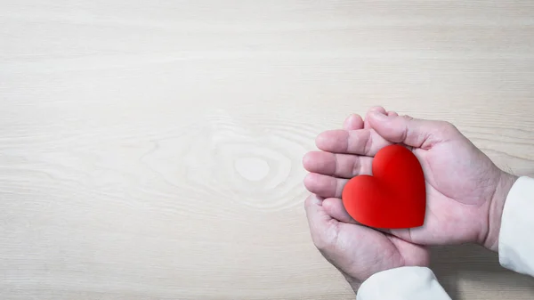 hands holding red heart, health care, love, organ donation, mindfulness, wellbeing, family insurance and CSR concept, world heart day, world health day, National Organ Donor Day, praying concept