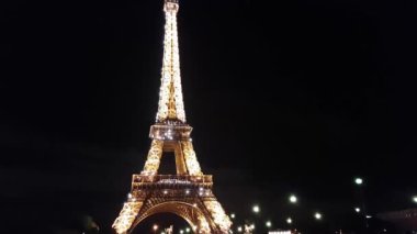 Paris, Fransa, Eyfel Kulesi 'nin Işıkları