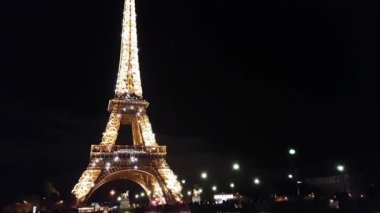 Paris, Fransa, Eyfel Kulesi 'nin Işıkları