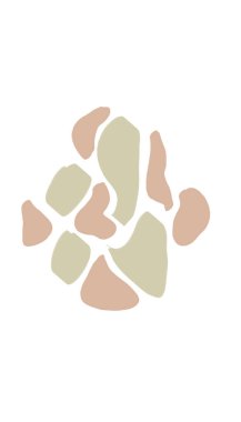 Boho kapağı, sosyal medya vurgusu, minimal gri ve pembe sanat, soyut şekiller