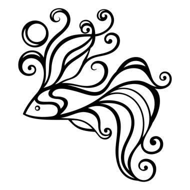 Vektör Özet deniz balık