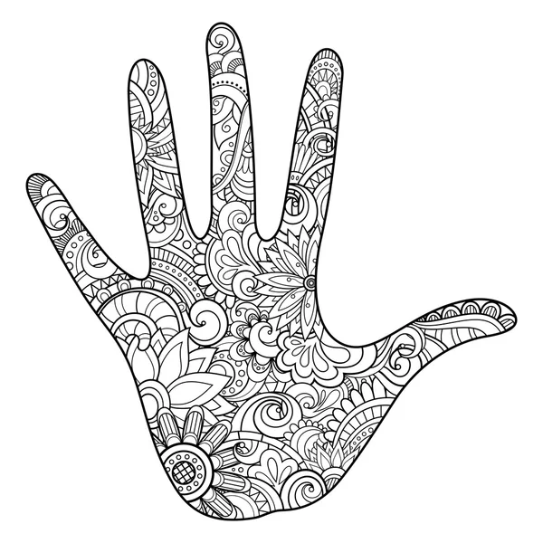 Vektör kabile dekoratif el