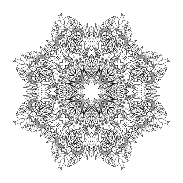 Vektor schöne Deko-Mandala — Stockvektor