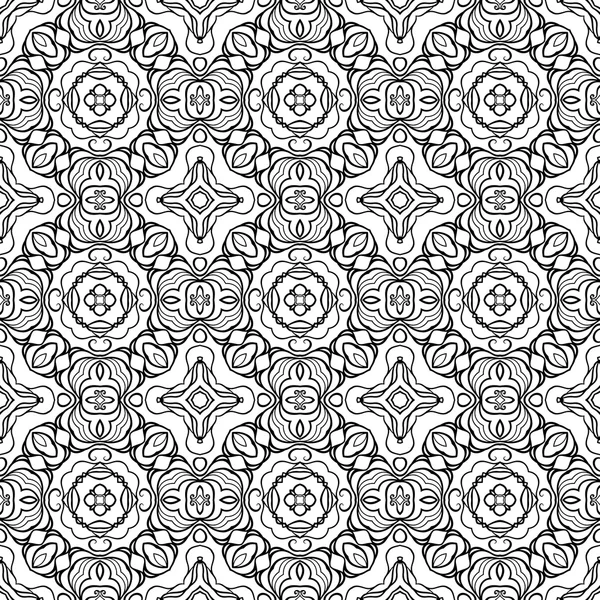 Vector Monochrome Abstract Pattern — Stock Vector