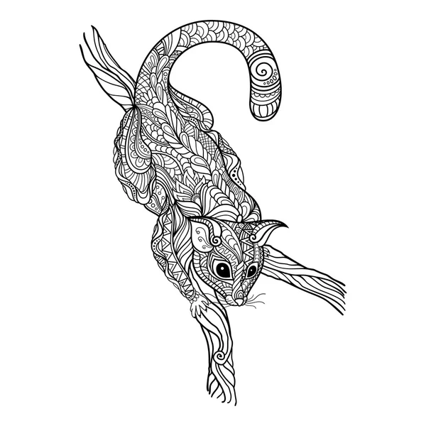 Possum décoratif tribal vectoriel — Image vectorielle