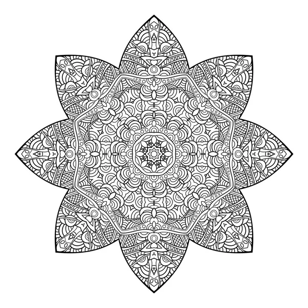 Vector hermoso deco mandala — Vector de stock