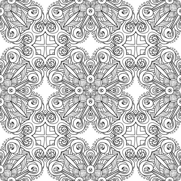 Vector Monochrome Abstract Pattern — Stock Vector