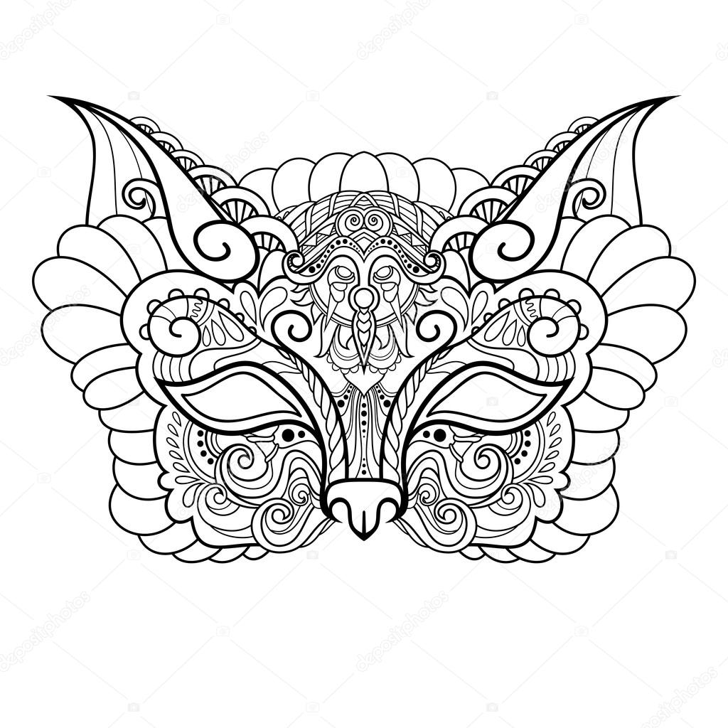 Vector Beautiful Masquerade Mask Cat — Stock Vector ...
Masquerade Mask Vector
