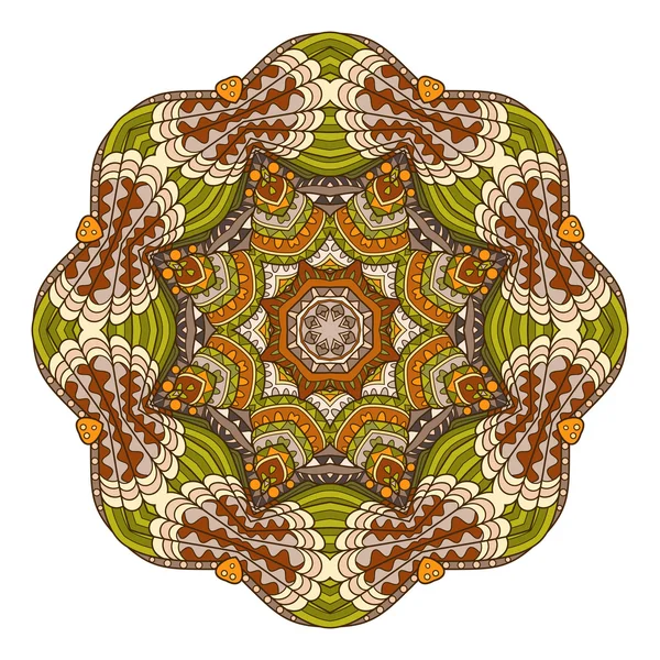 Vektorové krásný Deco Mandala v barvě — Stockový vektor