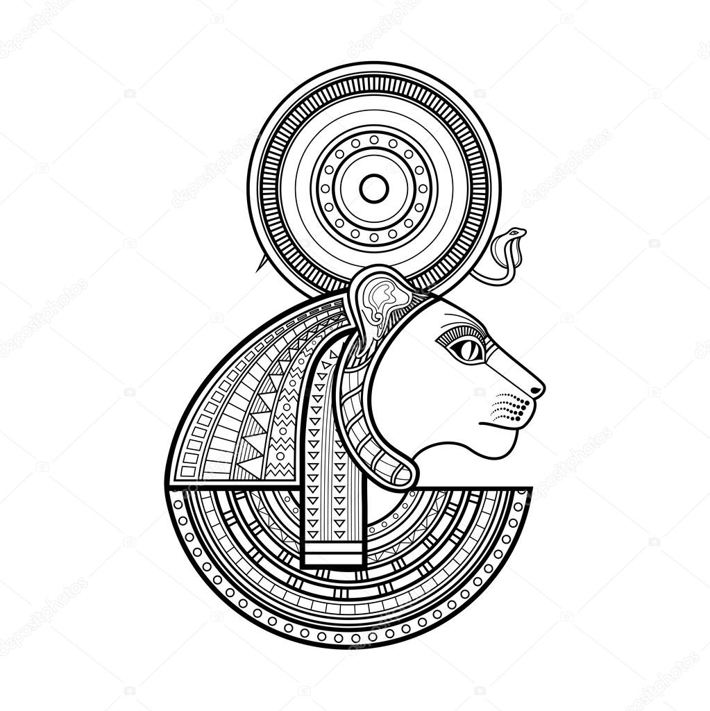 Vector God of ancient Egypt