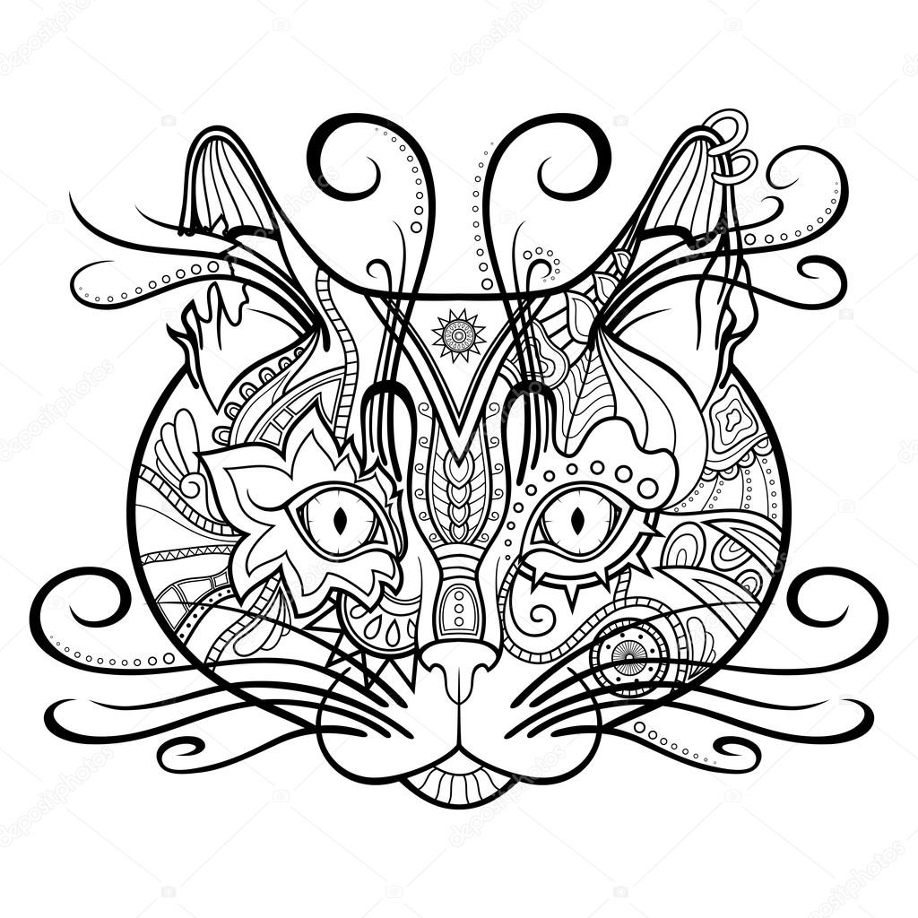 31+ Vector Gato Tribal Images