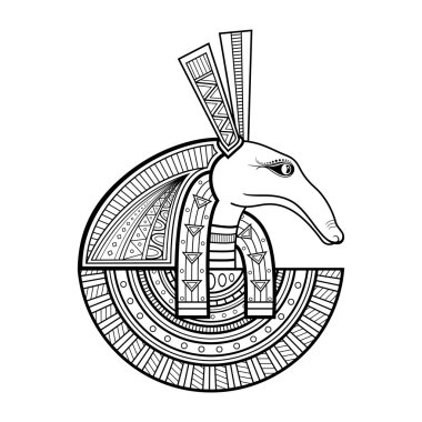 Vector God of ancient Egypt clipart