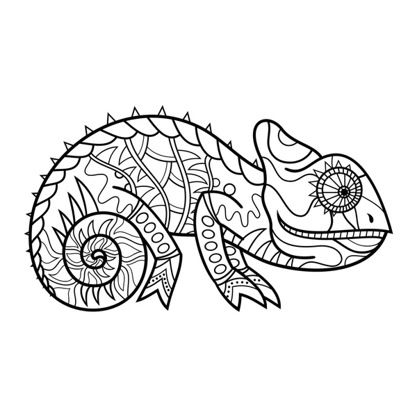 Vector tribal lagarto decorativo — Archivo Imágenes Vectoriales