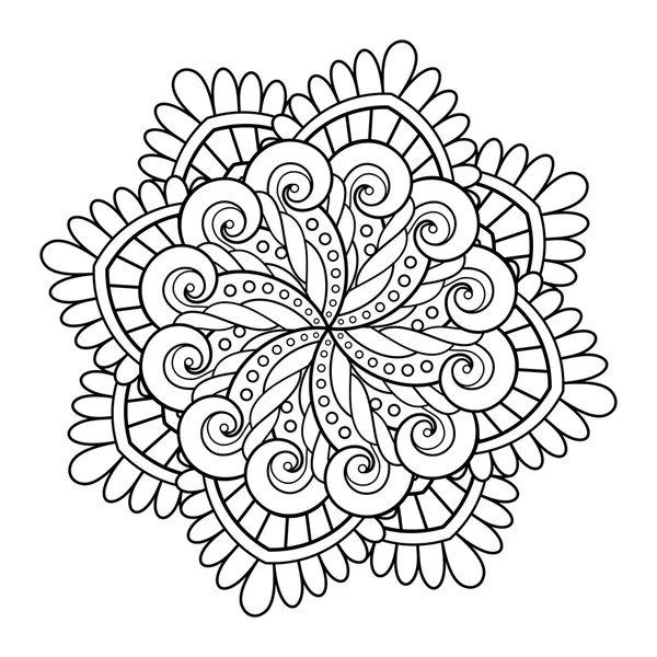 Vektorové krásný Deco Mandala — Stockový vektor