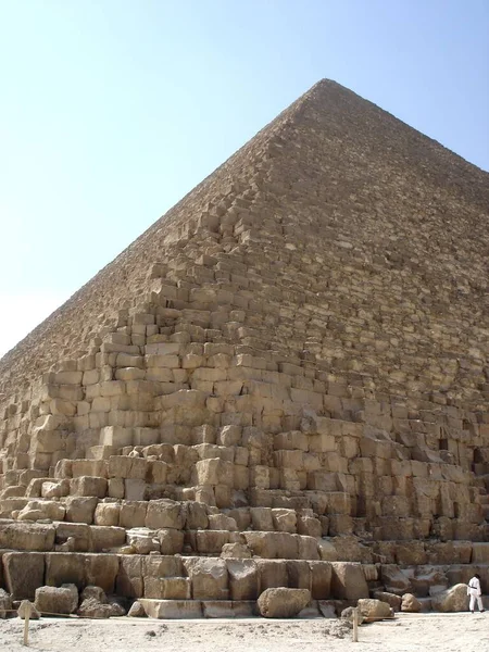 Pirâmide Cheops Egito Grande Pirâmide Gizé Maravilha Mundo — Fotografia de Stock