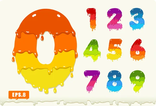 3D Joyful numaralarını ayarla — Stok fotoğraf
