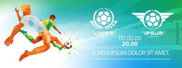 Futbol oyuncuları top için mücadele