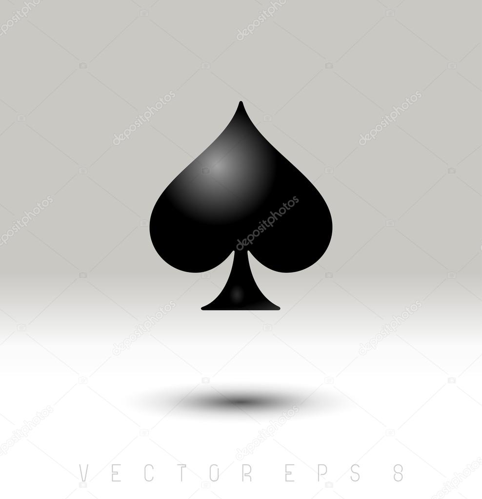Symbol "spades" for playing cards Stock Vector Image by ©Mr.Master
