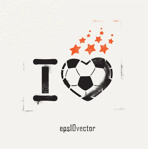 Calcio (calcio) amore — Vettoriale Stock