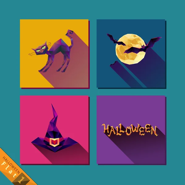 Halloween icons set — Stock Vector