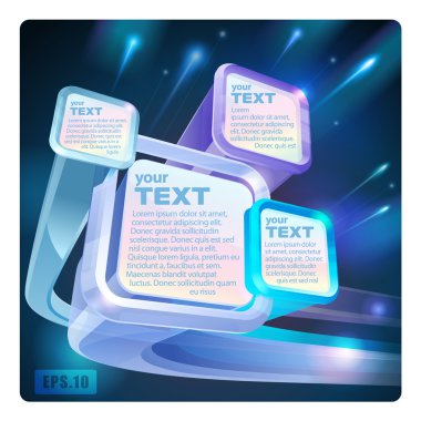 Floresan Ekran monitörler uçan soyut