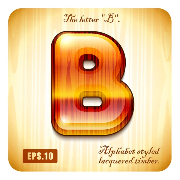 Laque décorative lettre "B " — Image vectorielle
