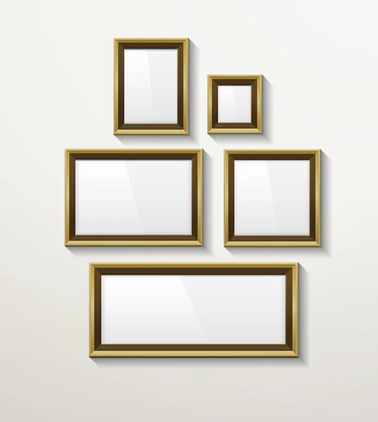 Blank template photo frames — Stock Vector