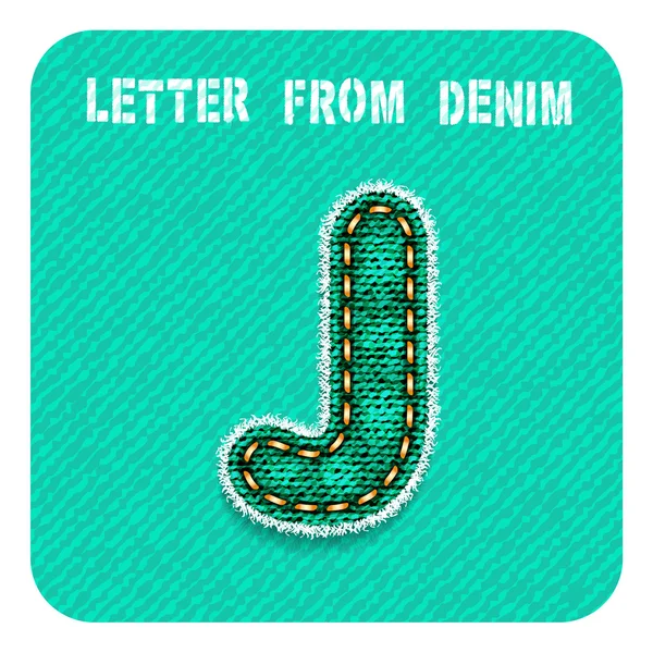 3D-s farmer levél "J" — Stock Vector