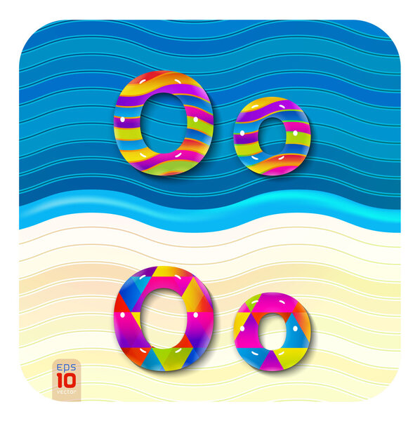 letters uppercase "O" and lowercase "o"