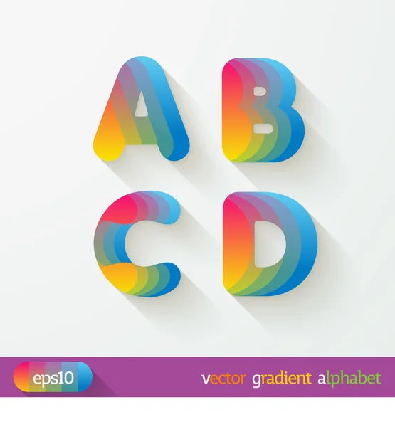 Büyük harf A, B, C, D