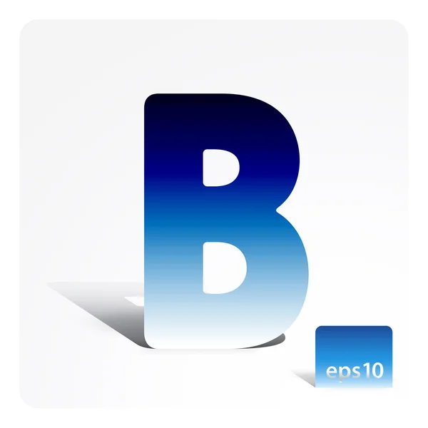 Stock letter B — Stock Vector