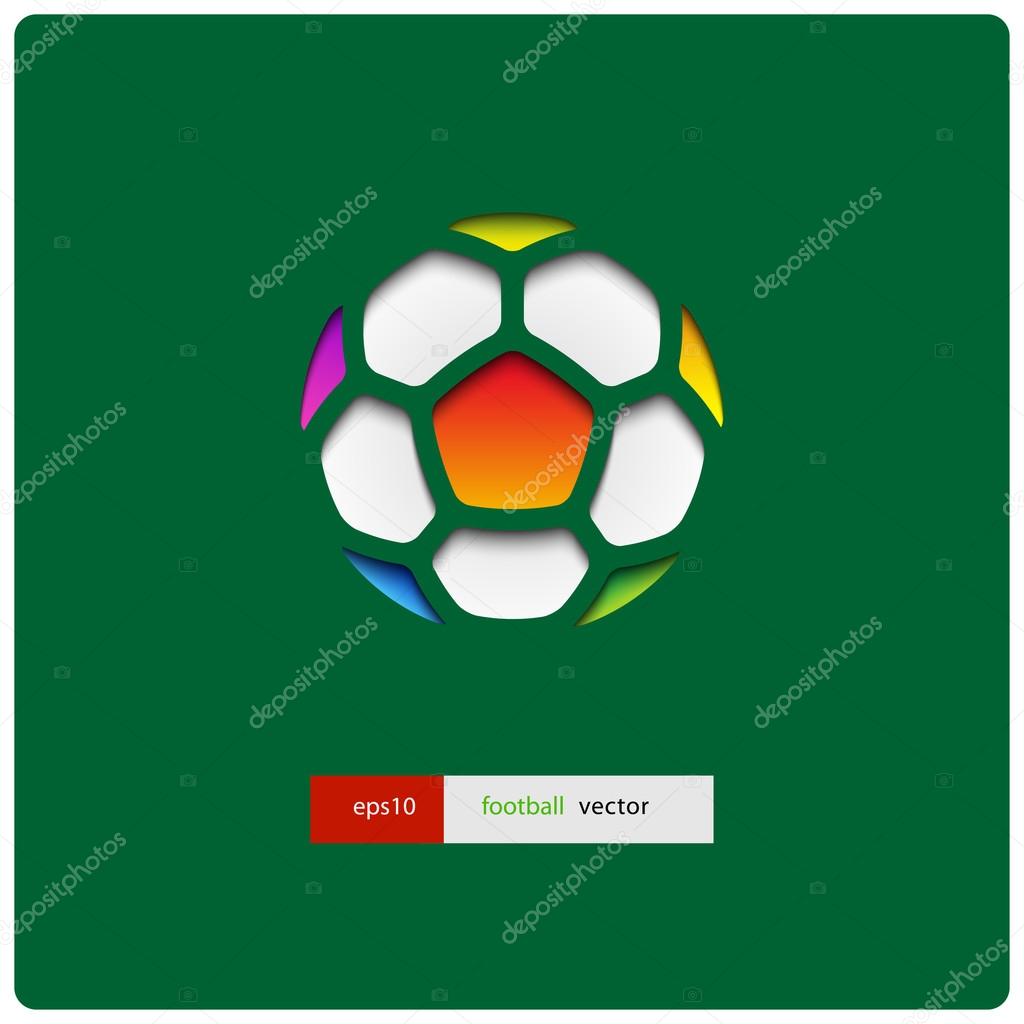 Football (soccer) vector background, cover. Eps10.