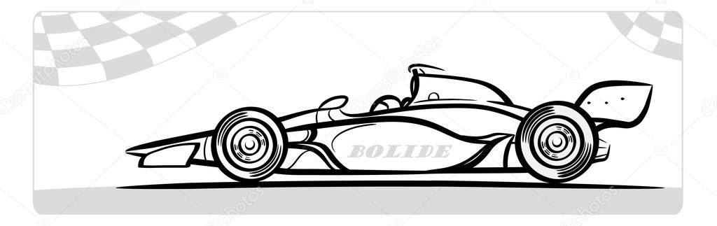 Indycar symbol silhouette.