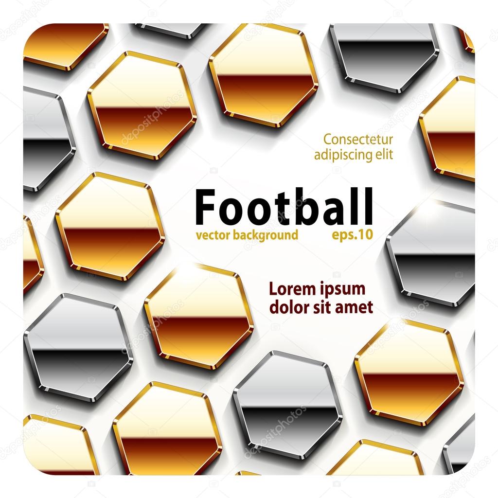 football (soccer) gold background