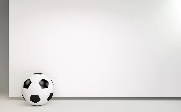 3D futbol futbol topu — Stok fotoğraf