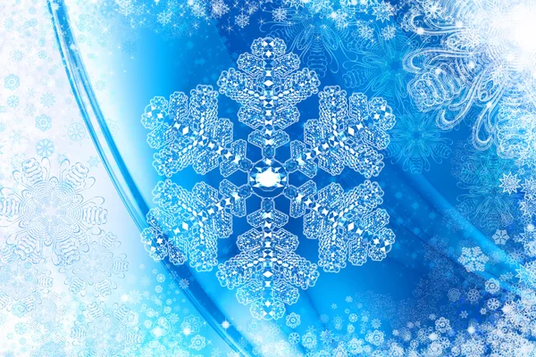 Abstract snowflake background — Stock Photo, Image