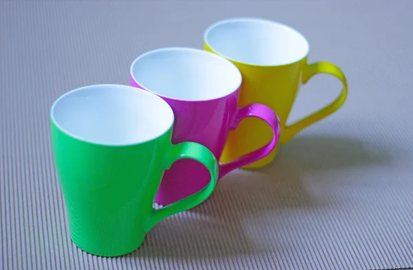 Tasses colorées — Photo