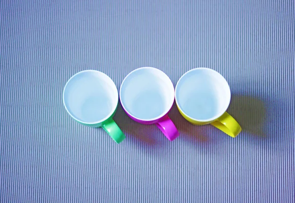 Tasses colorées — Photo