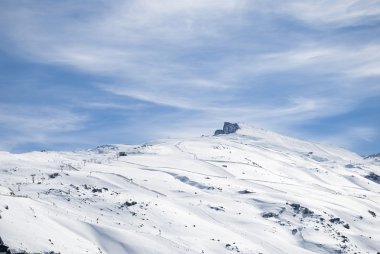 Sierra Nevada, karlı Aralık, Granada