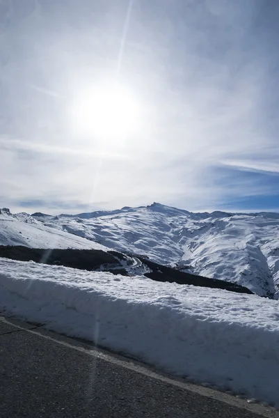 Сьєрра-Невада, Сніжне діапазон, Гранада — стокове фото
