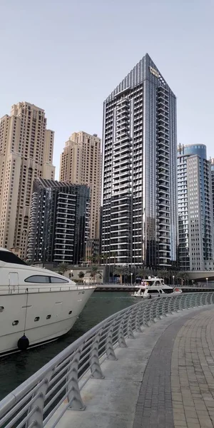 Dubai Marina Ging Riesige Bauten — Stockfoto