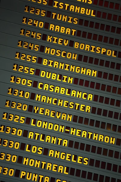 Airport Arrivals And Departures Board Stock Photo By david_franklin
